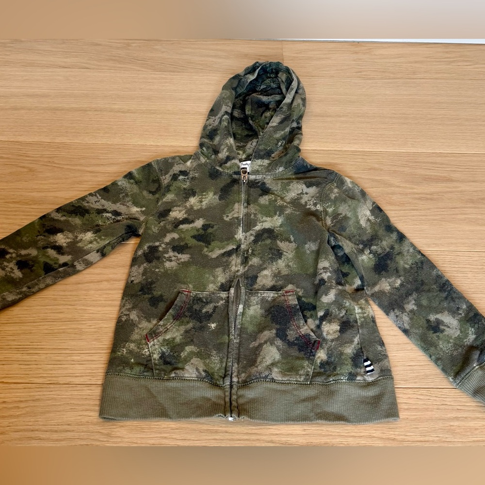 Splendid Green Camouflage Kids Hoodie